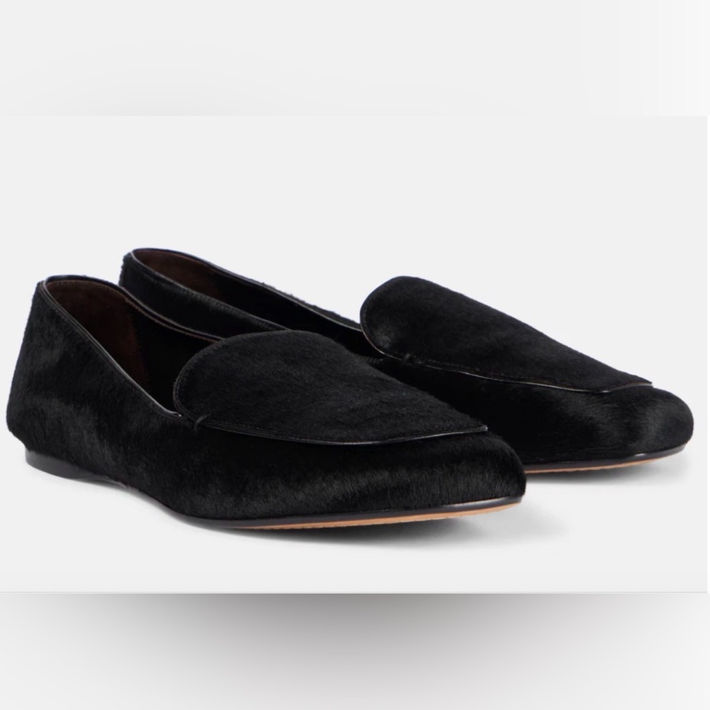 NIB KHAITE Monroe Loafers – Black Pony Hair – Sz 9 (39) – Made in Italy – $980
